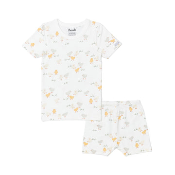 Coccoli Boys Short Sleeve Cotton-Modal Pyjama Set